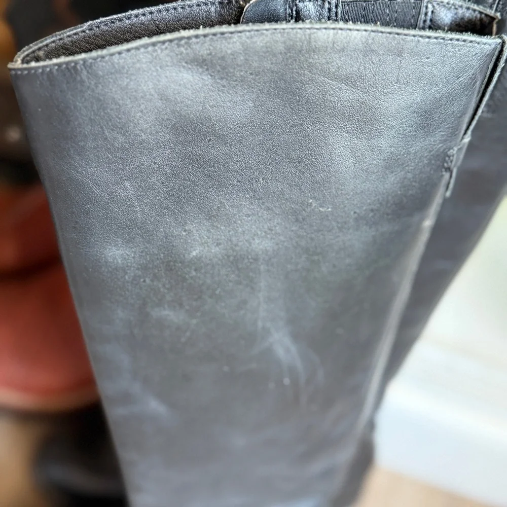 Matisse Black Leather Upper Riding Boots - Picture 11 of 12